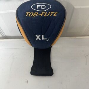 Top Flite Driver/Wood Club‎ Head Cover ~ XLj 1 Blue/Yellow Headcover